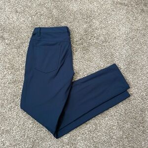 Lululemon ABC Pants Slim Men 31 Warpstreme Chino Gray LM5AD9S Casual Blue